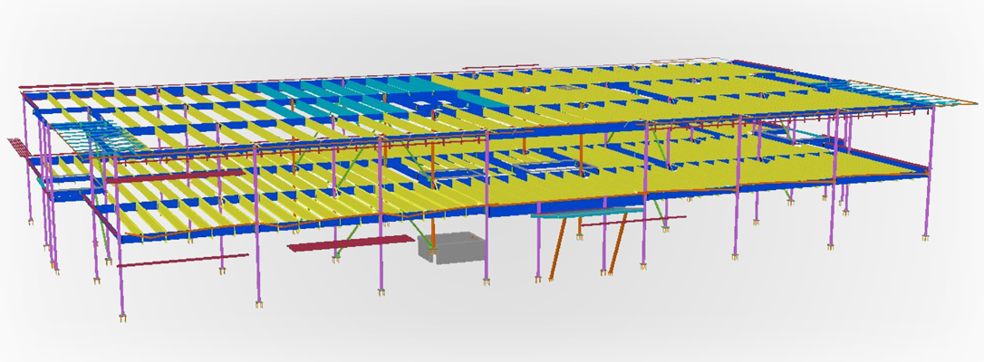 Advanced Business Solutions steel detailing 3D model