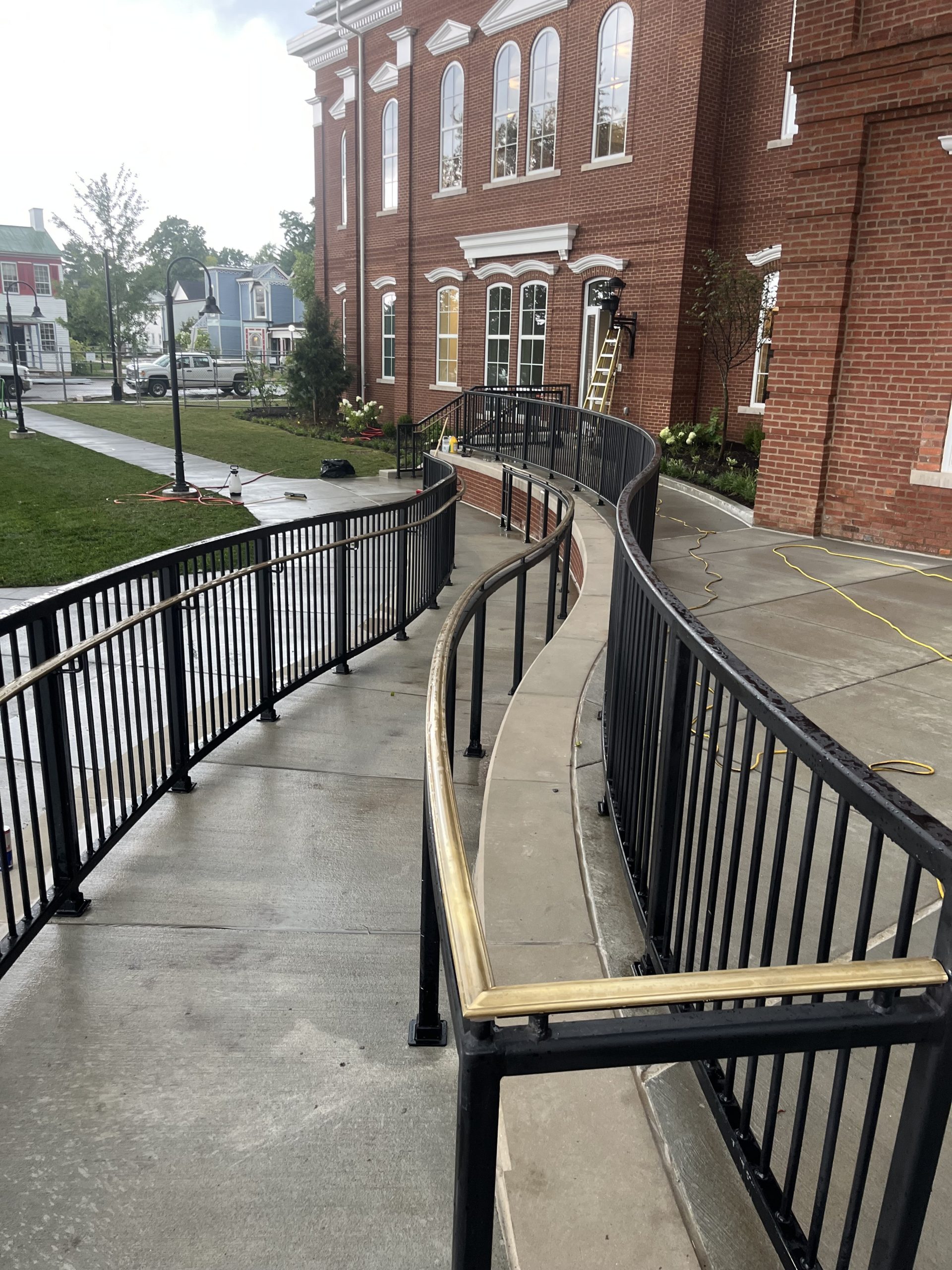 Commercial handrail steel detailing