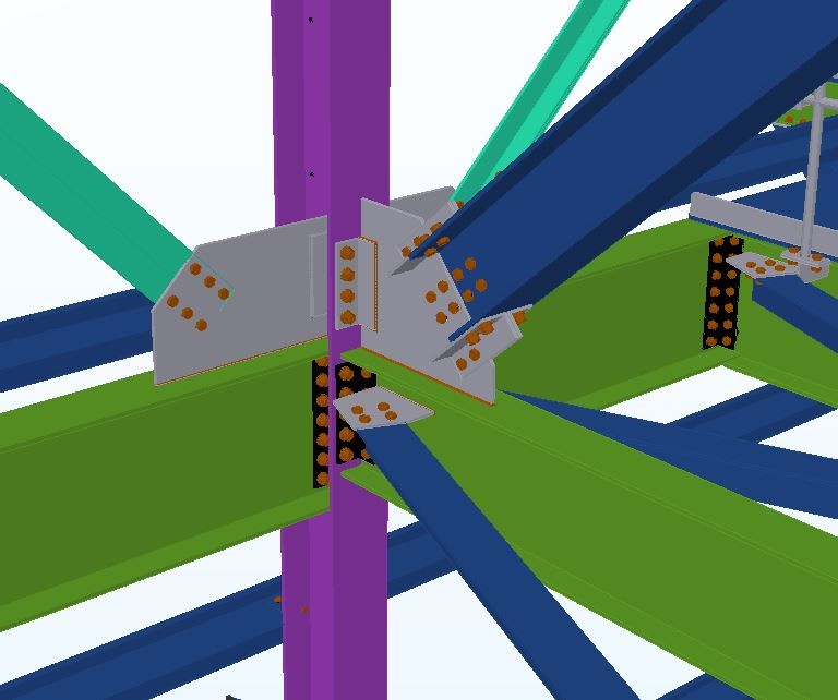 Industrial steel connection design