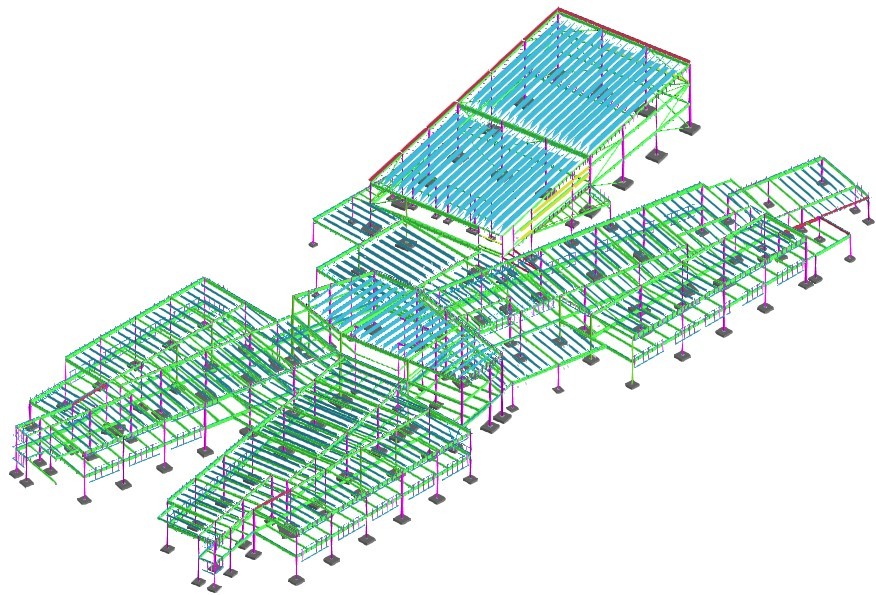 Institutional school steel detailing