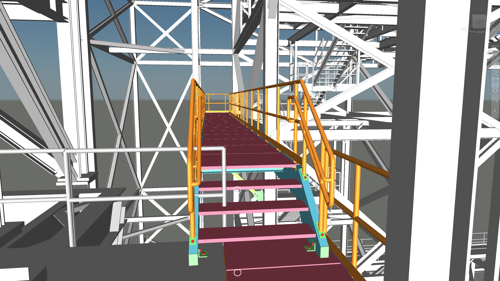 Power plant platform rendering