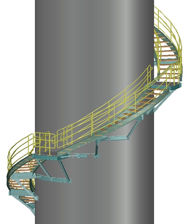 Power plant stack platform