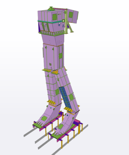 Power plant steel detailing