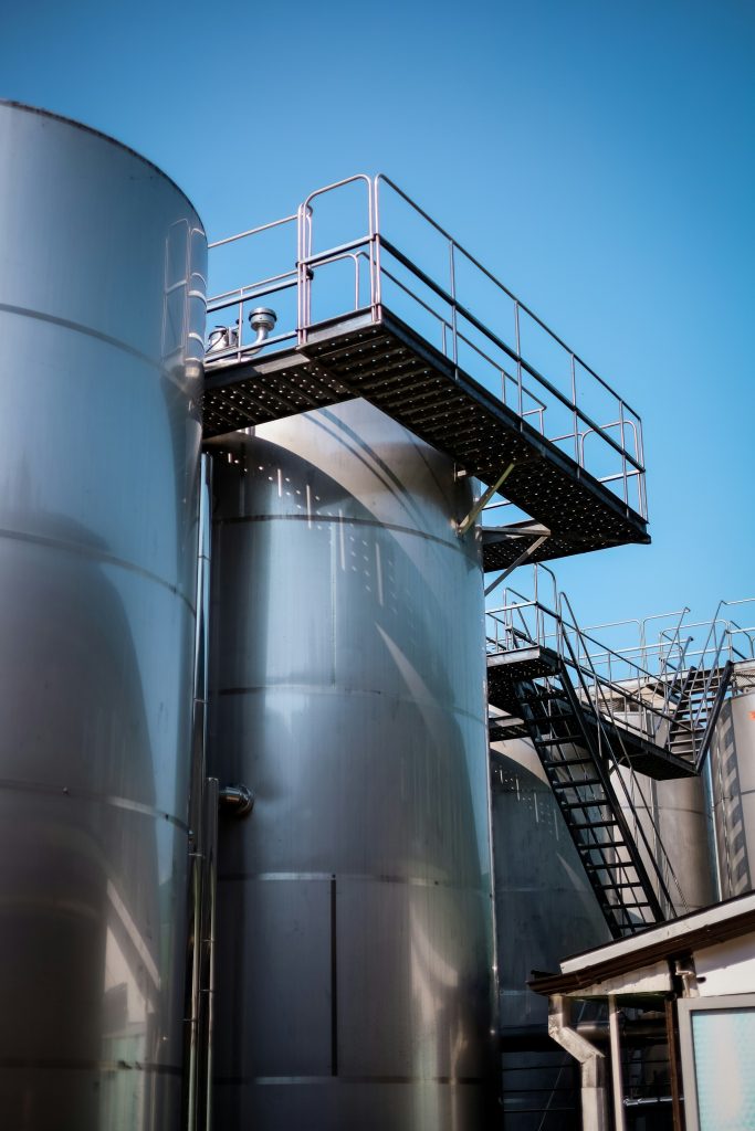 Large industrial concrete structure